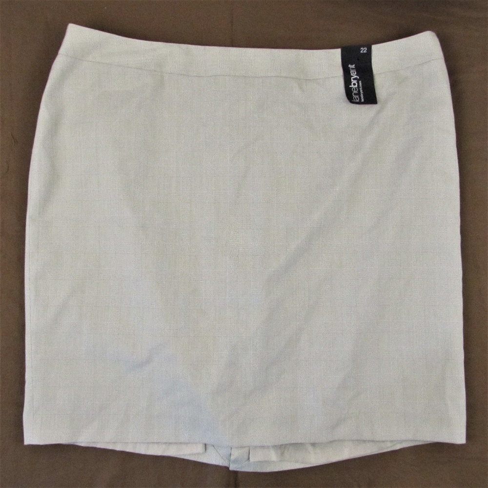 Lane Bryant Plaid Skirt Career Wear Above Knee